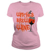 WITCHES BREW WINE T SHIRT FUNNY HALLOWEEN DRINKING