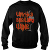 WITCHES BREW WINE T SHIRT FUNNY HALLOWEEN DRINKING