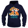FUNNY HUG KISS WORLD PEACE CAT DOG LOVERS GIFTS T-SHIRTS