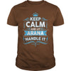 Keep calm ARANA ARANA tshirt