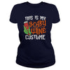 THIS IS MY SCARY WINE COSTUME T SHIRT HALLOWEEN SHIRT