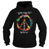 FLOWER PEACE SYMBOL T-SHIRT GIFT FOR PEACE DAY