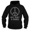 GIVE PEACE A CHANCE TEE FOR HIPPIES BOOMERS & MILLENNIALS
