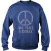 GIVE PEACE A CHANCE TEE FOR HIPPIES BOOMERS & MILLENNIALS