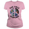 ONE RACE HUMAN - PEACE T SHIRT HAPPY PEACE DAY GIFT