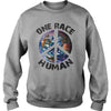 ONE RACE HUMAN - PEACE T SHIRT HAPPY PEACE DAY GIFT