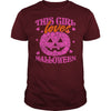 THIS GIRL LOVES HALLOWEEN T SHIRT (PINK)