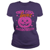 THIS GIRL LOVES HALLOWEEN T SHIRT (PINK)