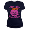 THIS GIRL LOVES HALLOWEEN T SHIRT (PINK)