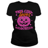 THIS GIRL LOVES HALLOWEEN T SHIRT (PINK)