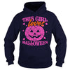 THIS GIRL LOVES HALLOWEEN T SHIRT (PINK)