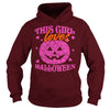 THIS GIRL LOVES HALLOWEEN T SHIRT (PINK)