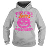 THIS GIRL LOVES HALLOWEEN T SHIRT (PINK)