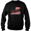 Fathers Day Gift American Red Grandpa flag T Shirt