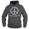 FLOWER PEACE SYMBOL T SHIRTS GIFT FOR PEACE DAY