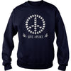 FLOWER PEACE SYMBOL T SHIRTS GIFT FOR PEACE DAY