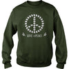 FLOWER PEACE SYMBOL T SHIRTS GIFT FOR PEACE DAY