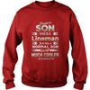 BeeTee I Have A Much Cooler Lineman Son Funny TShirt