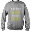 Here to play with dog
