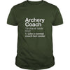 Archery Coach Funny Definition T-shirt