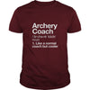 Archery Coach Funny Definition T-shirt