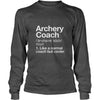 Archery Coach Funny Definition T-shirt