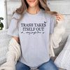 GiftyGifts Minimalist Trash Takes Itself Out T-Shirt
