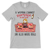 T-shirts A Chibi Girl Wine And Dogs Personalized Shirt