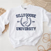 GiftyGifts Silly Goose University Funny Animals Meme Light Color Sweatshirt