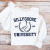 GiftyGifts Silly Goose University Funny Animals Meme Light Color Sweatshirt