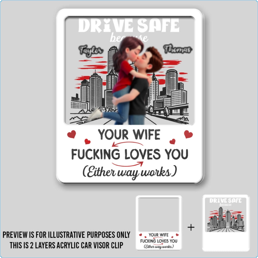 Acrylic Car Visor Clip