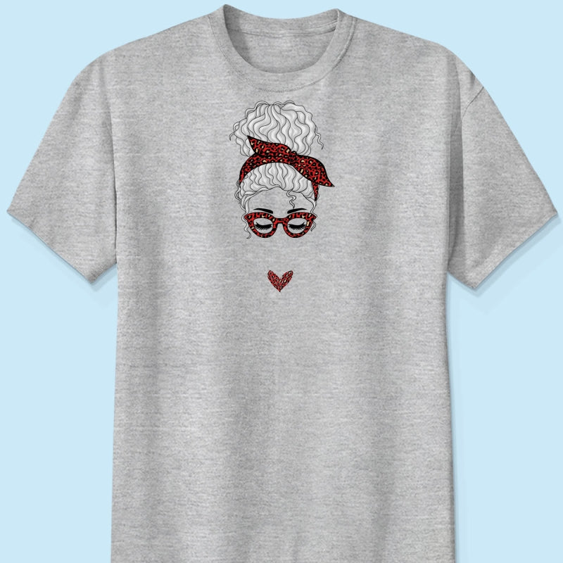 Mom Life Messy Bun Personalized Shirt