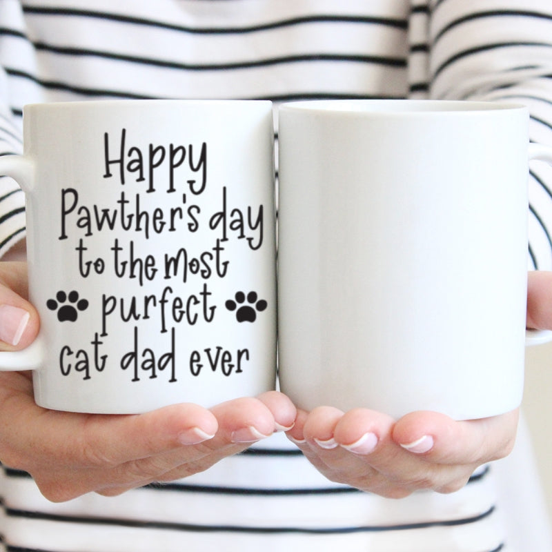 Happy Pawther's Day Funny Personalized Coffee Mug
