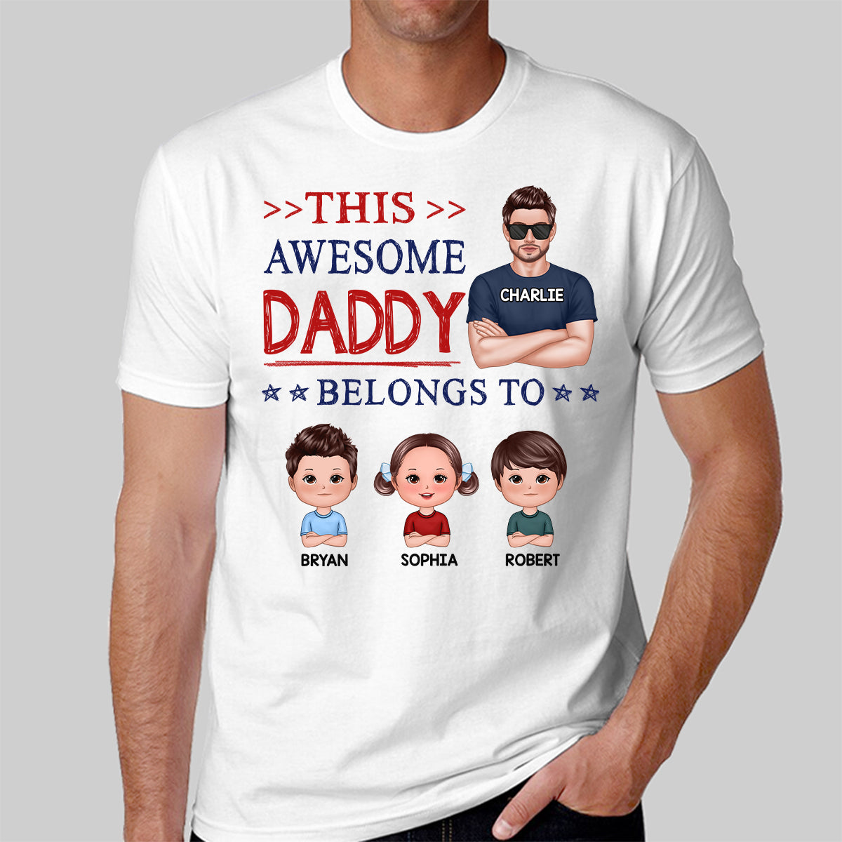 IMAGE_This Awesome Daddy Grandpa Belongs To Doll Cute Kids Personalized Shirt