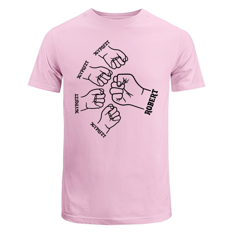 Copy of Dad Grandpa And Kids Hands Outline Personalized Shirt