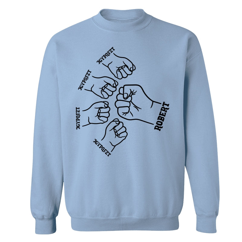 Copy of Dad Grandpa And Kids Hands Outline Personalized Shirt