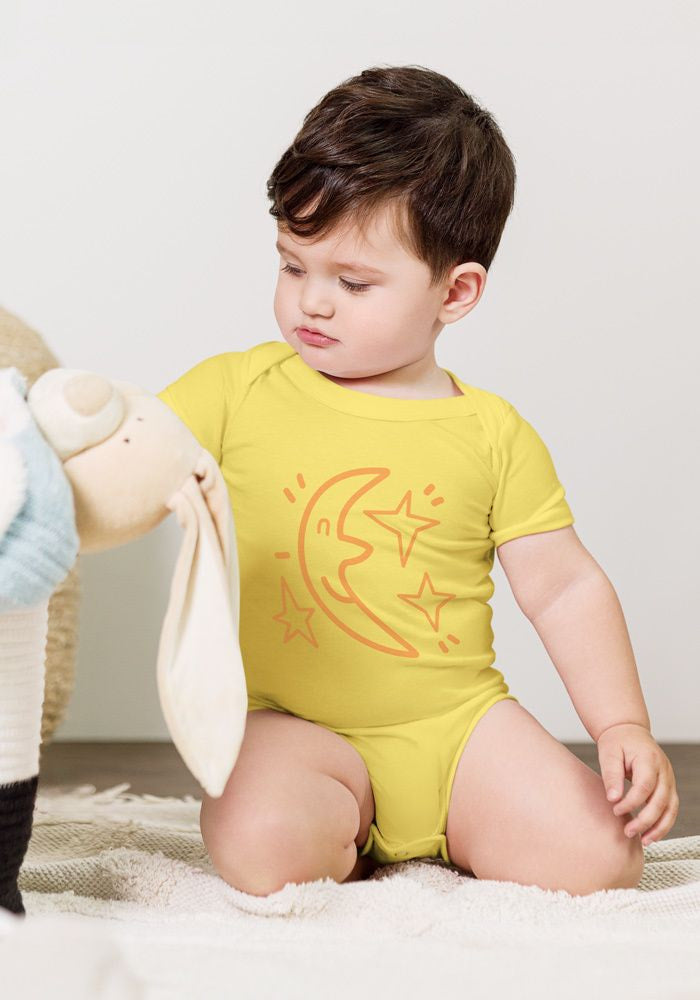 New_P_Baby Short Sleeve One Piece | Bella + Canvas 100B | DTG printing