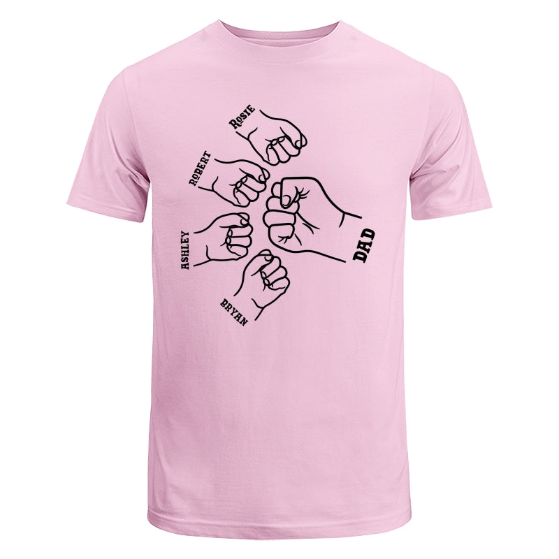 Dad Grandpa And Kids Hands Outline Personalized Shirt