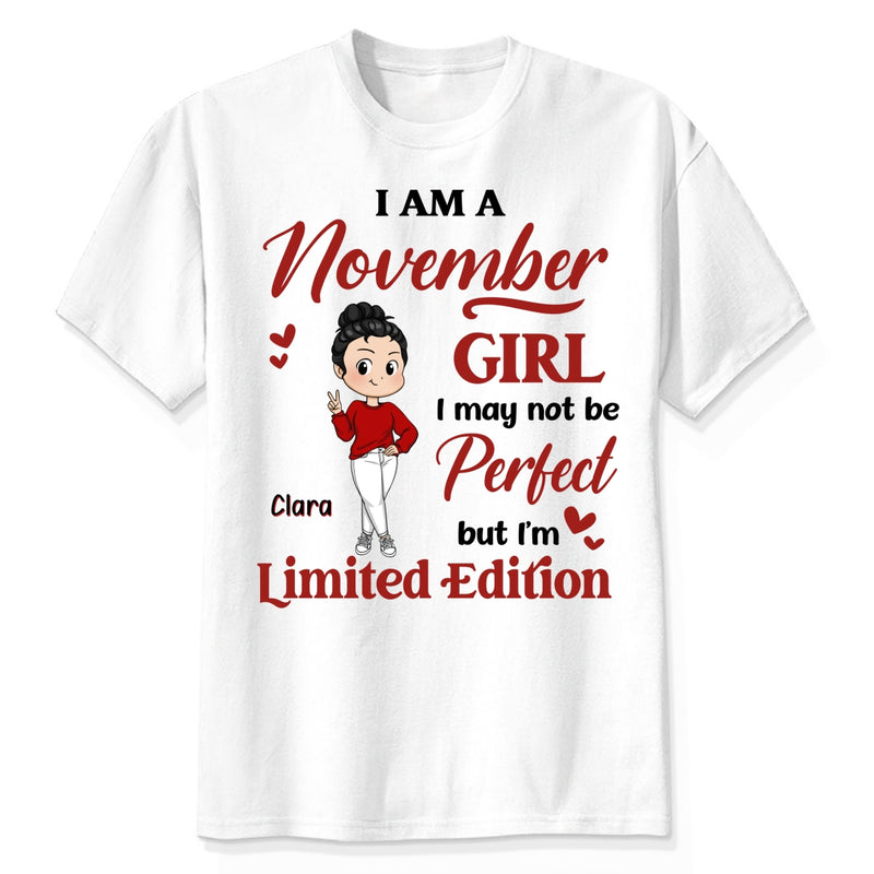 [App Customall] Birth Month Cute Chibi Girl Limited Edition Personalized Shirt