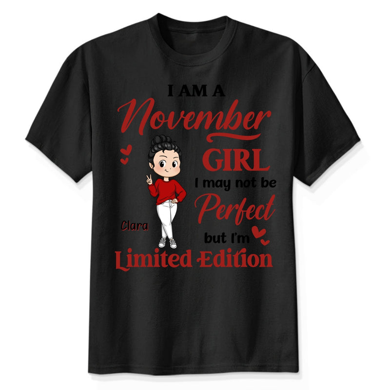 [App Customall] Birth Month Cute Chibi Girl Limited Edition Personalized Shirt