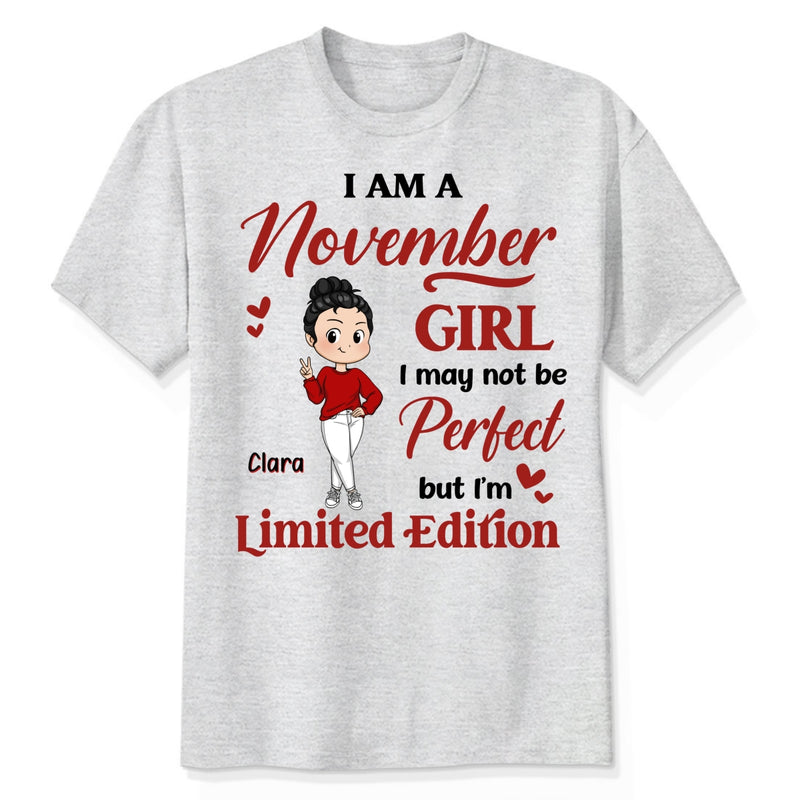 [App Customall] Birth Month Cute Chibi Girl Limited Edition Personalized Shirt