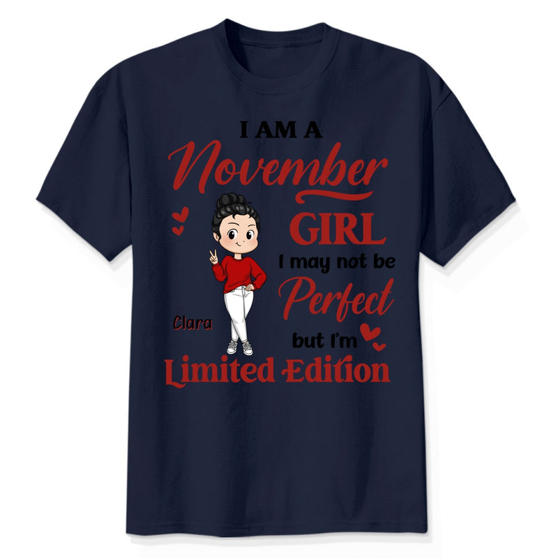 [App Customall] Birth Month Cute Chibi Girl Limited Edition Personalized Shirt