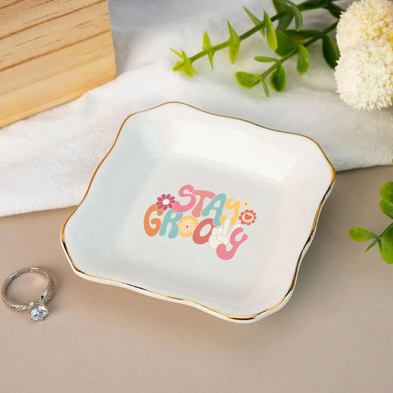 Ceramic Jewelry Tray real