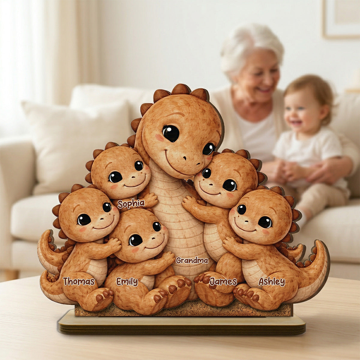2-Layer Standing Wooden Plaque (đục layer dưới) - onboard