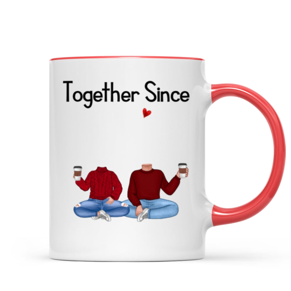 Together Since Couple Custom Face Photo Personalized Mug