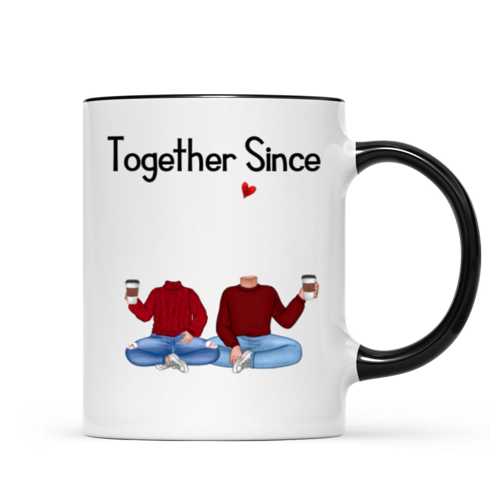 Together Since Couple Custom Face Photo Personalized Mug