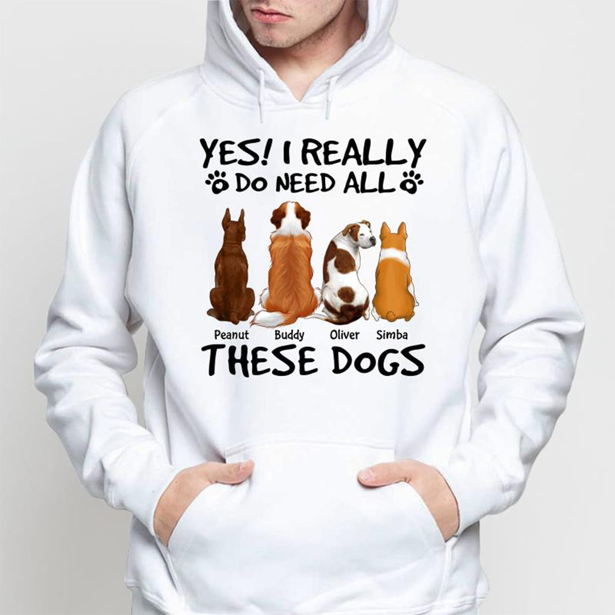 DEMO_Yes I Do Need All These Dogs Back View Personalized Shirt (Copy)