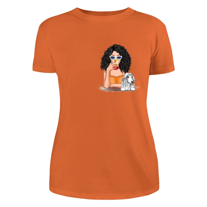 Rockin‘ Dog Mom Life Cocktail Girl Personalized Shirt