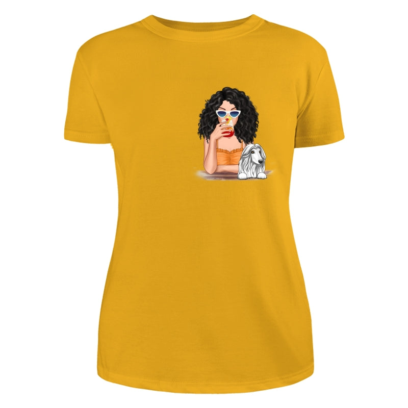 Rockin‘ Dog Mom Life Cocktail Girl Personalized Shirt
