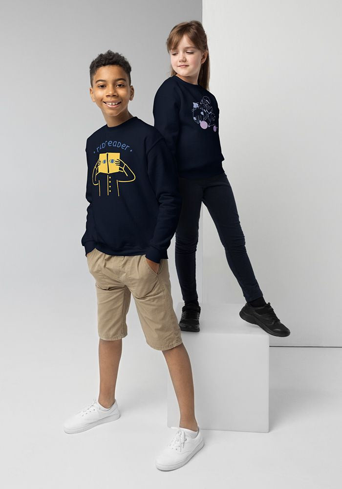 New_P_Youth Crew Neck Sweatshirt | Gildan 18000B | DTG printing